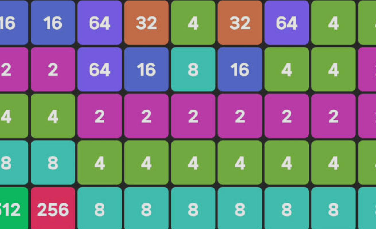 Block Blast 2048のゲーム画面: 高い数字を目指すリラックスパズル